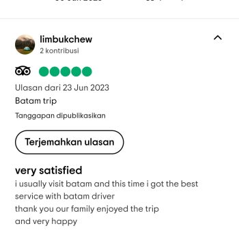 Batam van rental