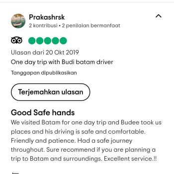 Batam van rental